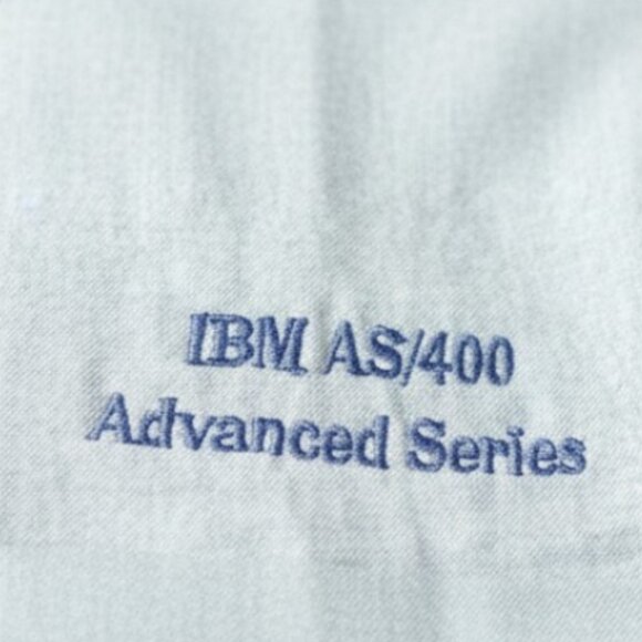 IBM ABS/400 Mens Shirt Size XL Blue LS Quick  Reflex Vintage 1988 Computers New - Picture 3 of 10